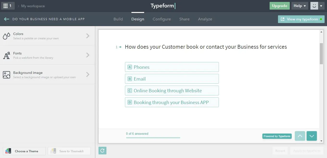 How to create an online Survey Form using Typeform