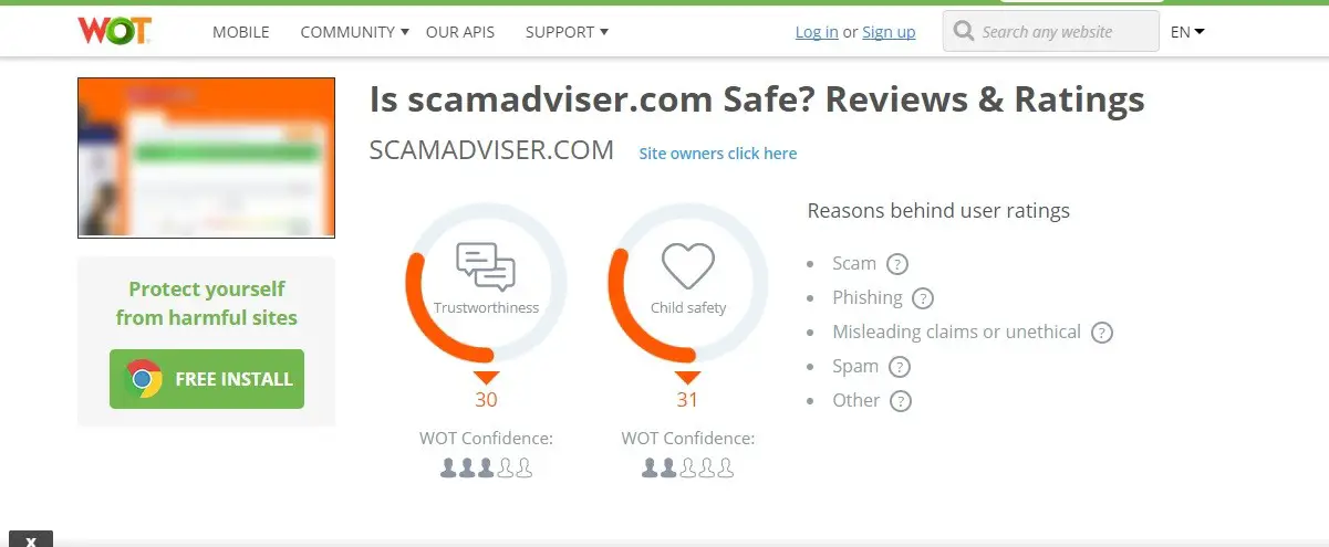 Scamadviser is scam or legit