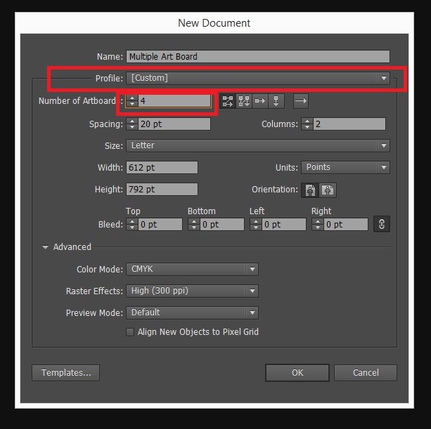Creating Multiple Art Board in Adobe Illustrator
