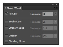 Selecting using the Magic Wand Tool