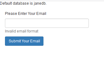 validate email form