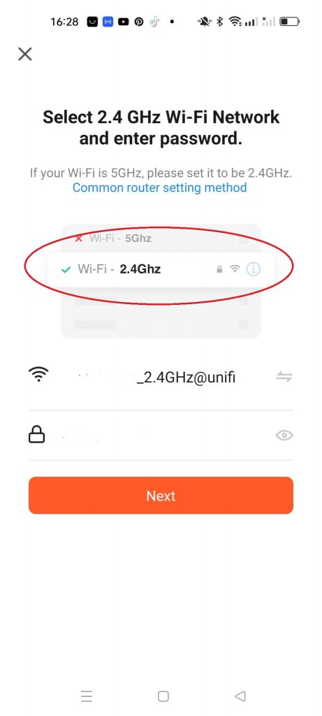Select Wifi Connection